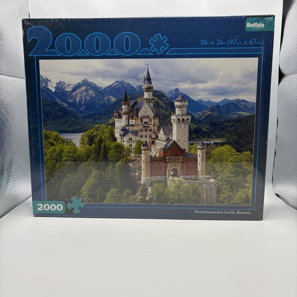 Buffalo Games Neuschwanstein Castle Bavaria 2000 Piece Jigsaw Puzzle New Sealed